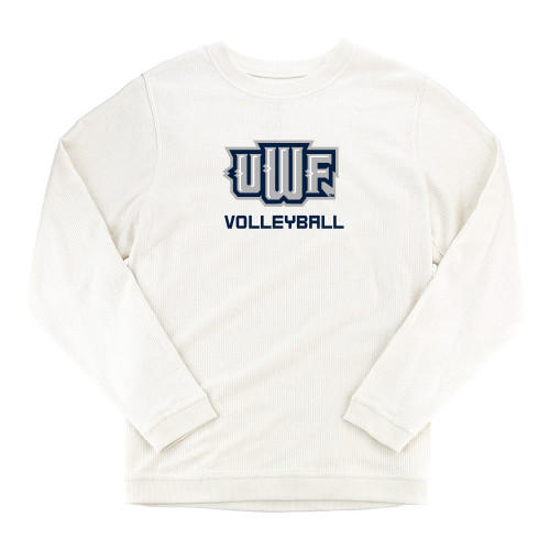  Boxercraft Womens Cream Corded Crew - UWF Volleyball