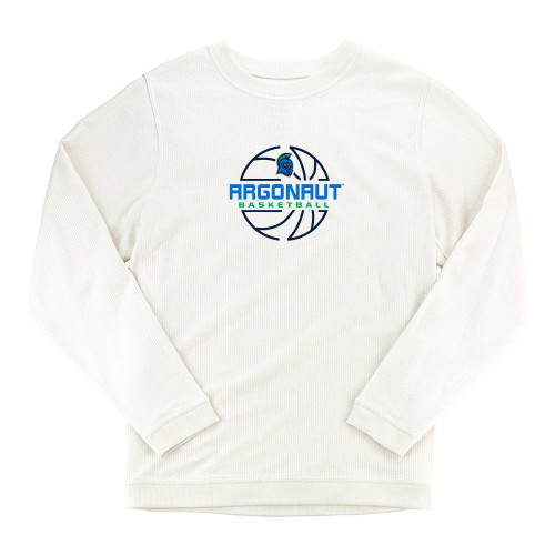  Boxercraft Womens Cream Corded Crew - UWF Basketball Design