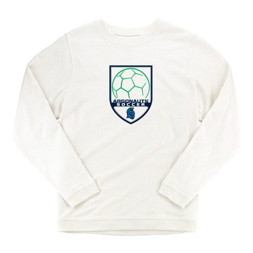  Boxercraft Womens Cream Corded Crew - UWF Soccer Design