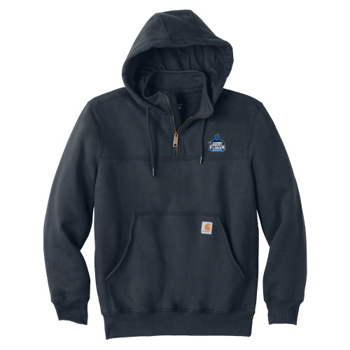  Carhartt Navy Rain Defender Paxton Hooded Zip Sweatshirt - West Florida Argonauts