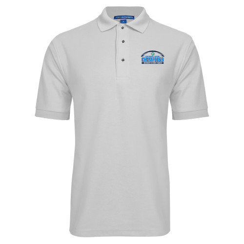  White Silk Touch Polo - Argonaut Head