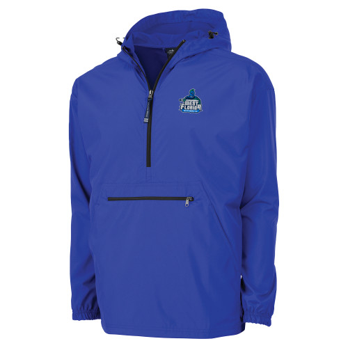  Charles River Womens Royal Pack N Go Pullover Jacket - West Florida Argonauts