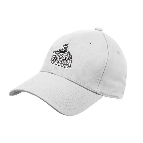  White Structured Adjustable Pro Style Hat - West Florida Argonauts