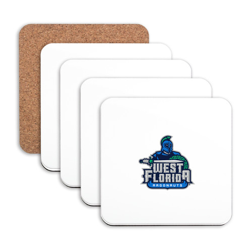  Hardboard Coaster w/Cork Backing 4/set - West Florida Argonauts