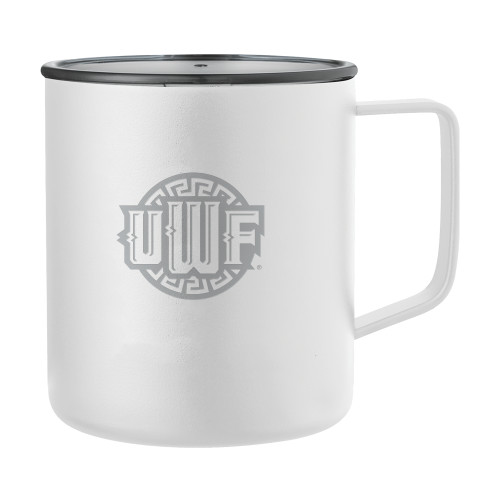  Rover Camp Vacuum Insulated White Mug 14oz - UWF Shield Engraved
