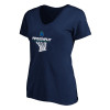 Thumbnail image for  Womens Plus Navy V Neck T Shirt