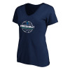 Thumbnail image for  Womens Plus Navy V Neck T Shirt