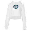 Thumbnail image for  Bella + Canvas Womens White Cropped Fleece Hood