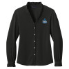 Thumbnail image for  Brooks Brothers Womens Black Long Sleeve Ruffle Collar Blouse