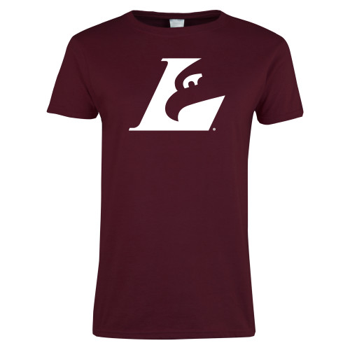  Womens Maroon Short Sleeve Tee - Eagle L