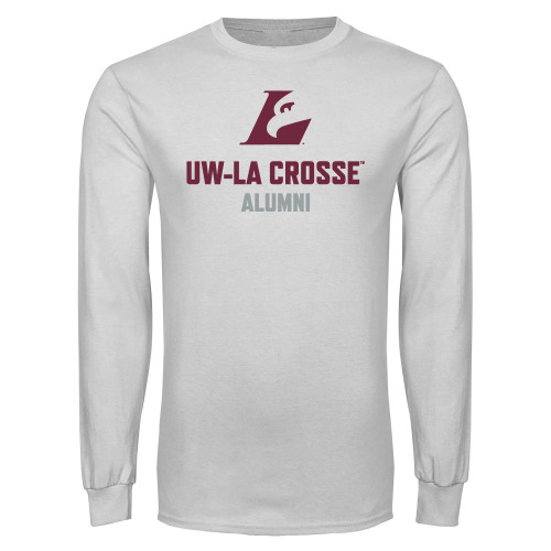  White Long Sleeve T Shirt - UWL Alumni