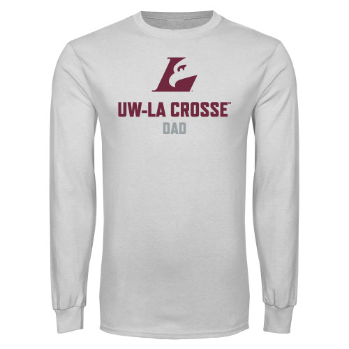  White Long Sleeve T Shirt - UWL Dad