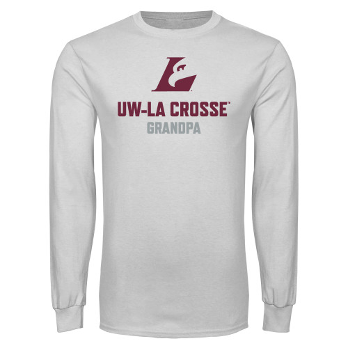  White Long Sleeve T Shirt - UWL Grandpa