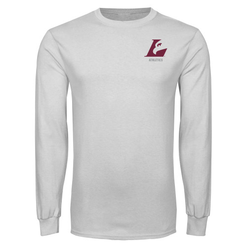  White Long Sleeve T Shirt - Eagle L Athletics