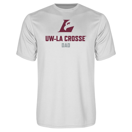  White Performance Tee - UWL Dad
