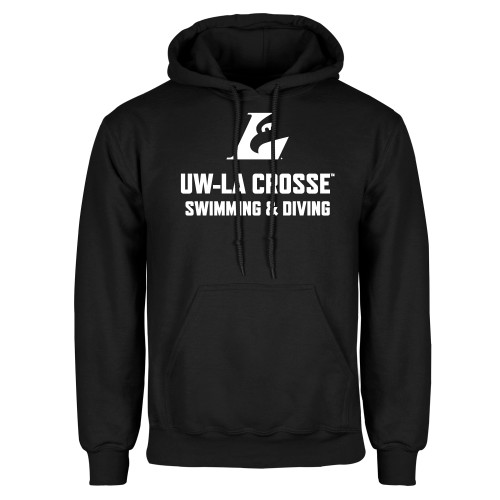 Black Fleece Hoodie - UWL Swimming and Diving