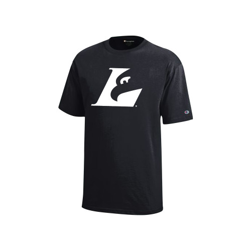  Champion Youth Black Short Sleeve Tee - Eagle L