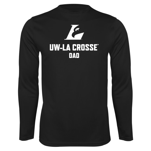  Black Performance Long Sleeve Shirt - UWL Dad