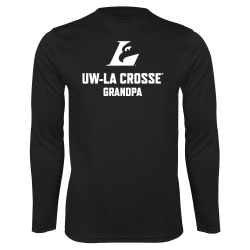  Black Performance Long Sleeve Shirt - UWL Grandpa
