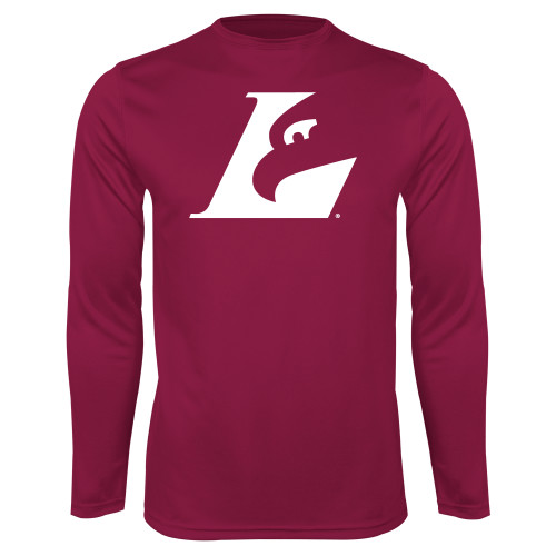  Maroon Performance Long Sleeve Shirt - Eagle L
