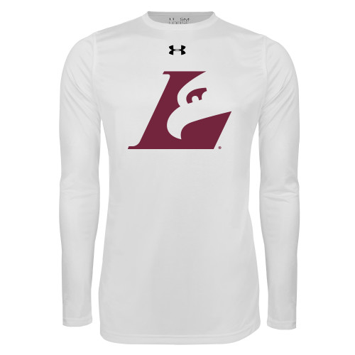  Under Armour White Long Sleeve Tech Tee - Eagle L
