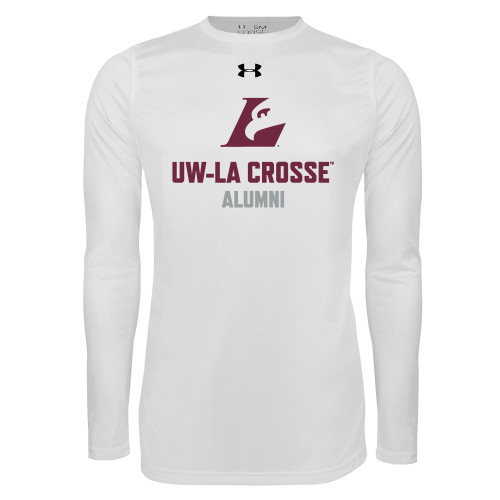  Under Armour White Long Sleeve Tech Tee - UWL Alumni