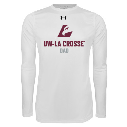  Under Armour White Long Sleeve Tech Tee - UWL Dad