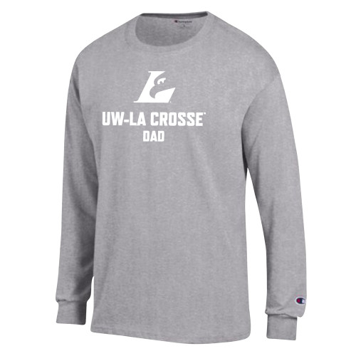  Champion Oxford Grey Long Sleeve T Shirt - UWL Dad