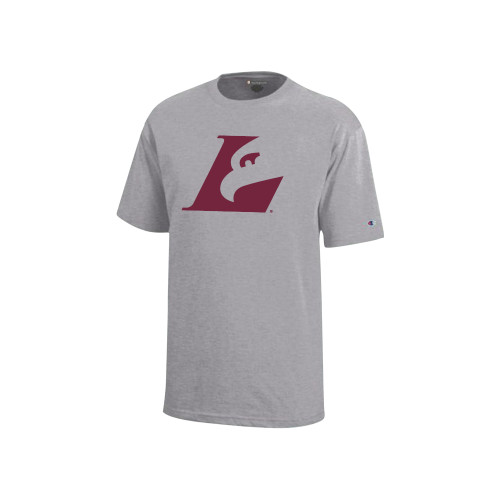  Champion Youth Grey Short Sleeve Tee - Eagle L