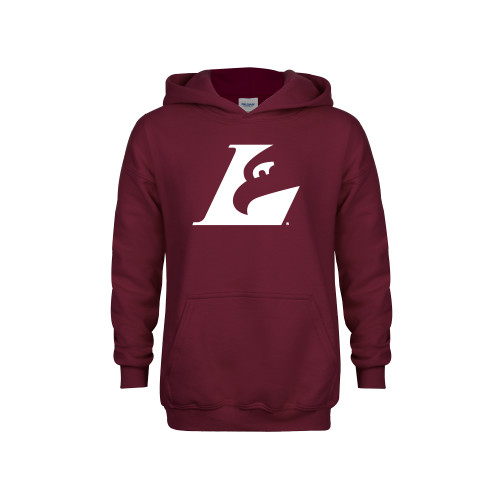  Youth Maroon Fleece Hoodie - Eagle L