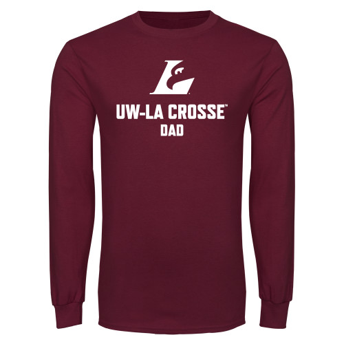  Maroon Long Sleeve T-Shirt - UWL Dad