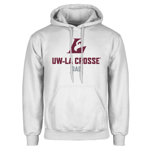  White Fleece Hoodie - UWL Dad