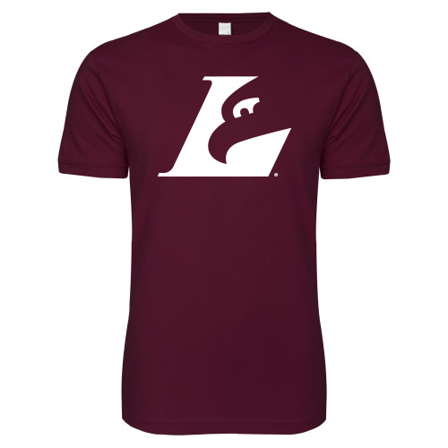  Next Level Maroon SoftStyle T Shirt - Eagle L