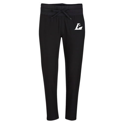  Boxercraft Womens Black Sport Jogger - Eagle L EMB