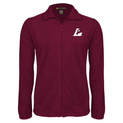  Maroon Fleece Full Zip Jacket - Eagle L EMB