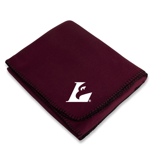  Maroon Arctic Fleece Blanket - Eagle L EMB