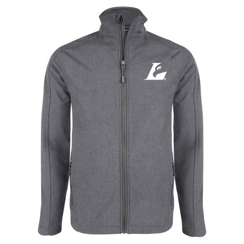  Grey Heather Softshell Jacket - Eagle L EMB