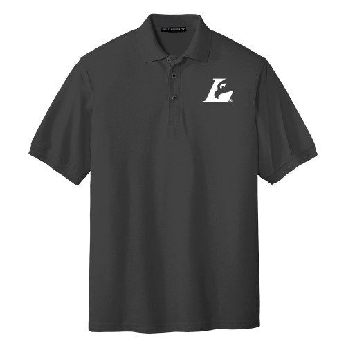  Charcoal Silk Touch Polo - Eagle L EMB