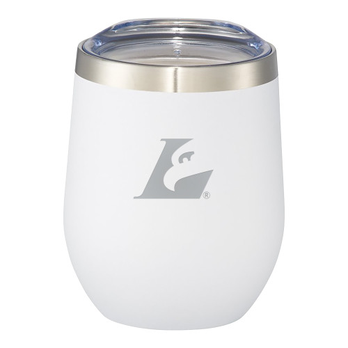  Corzo Vacuum Insulated White Cup 12oz - Eagle L Engraved