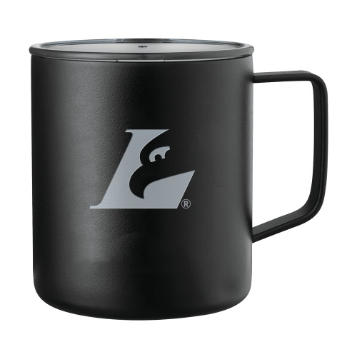  Rover Camp Vacuum Insulated Black Mug 14oz - Eagle L Engraved