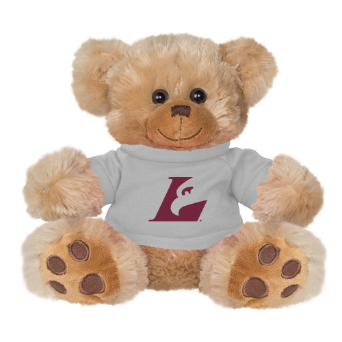  Plush Big Paw 8 1/2 inch Brown Bear w/Grey Shirt - Eagle L