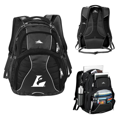  High Sierra Black Swerve Computer Backpack - Eagle L EMB