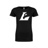Thumbnail image for  Next Level Girls Black Fashion Fit T Shirt