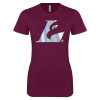 Thumbnail image for  Next Level Womens Maroon Boyfriend Tee