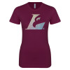 Thumbnail image for  Next Level Womens Maroon Boyfriend Tee