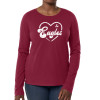 Thumbnail image for  Fall Rush Ladies Maroon Long Sleeve Tee