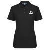 Thumbnail image for  Womens Silk Touch Black Pique Polo
