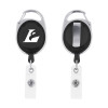 Thumbnail image for  Black Oval Retractable Badge Holder w/Clip