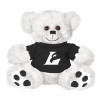Thumbnail image for  Plush Big Paw 8 1/2 inch White Bear w/Black Shirt