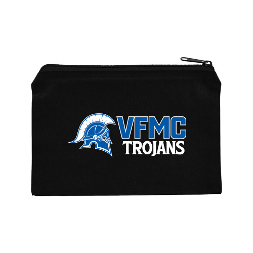  8oz. Black Cotton Travel Pouch - VFMC Trojans